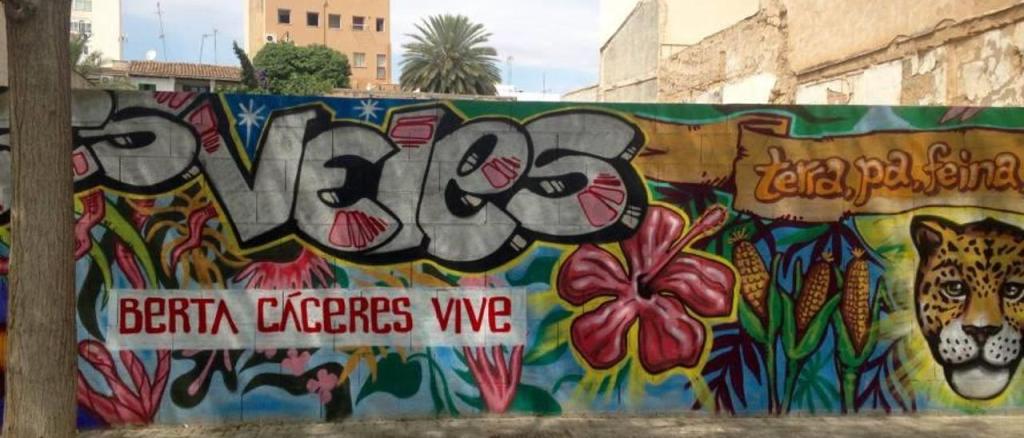 Berta Cáceres a Ses Veles,  a Ciutat de Mallorca