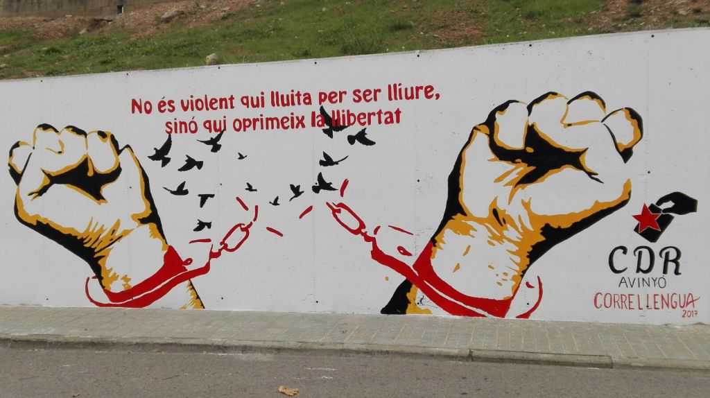 Avinyó: No és violent qui lluita per ser lliure