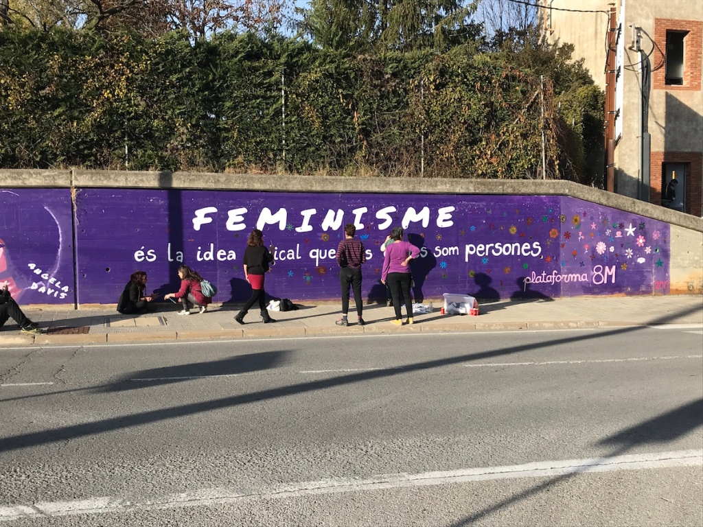 Ripoll: mural feminista